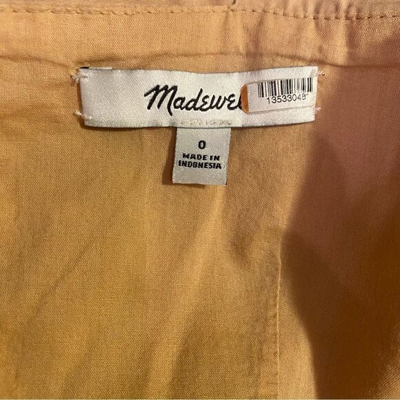 Madewell Cotton Ruffled Midi Dress Size 0 - Picture 7 of 7